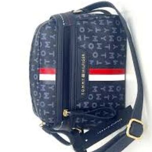 Tommy Hilfiger, Blue, White, Red shoulder strap bag